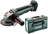 Metabo wpb 18 lt bl 11-125 Schnellwinkelschleifer 18-V-Gehäuse mit Paddelschalter in Metabox 165 l – 613059840