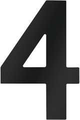 Metafranc Hausnummer 4 120mm schwarz - wu0424637