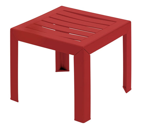 Grosfillex Miami Beistellgartentisch Kunststoff PP 40x40cm bordeaux