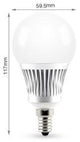 Mi-light miboxer rgb-cct led e14 kogel 5w rf 2.4g - led0215