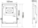 Mi-light miboxer rgb-cct led schijnwerper ip65 10w - led0247
