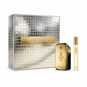 Paco rabanne one million geschenkset eau de toilette spray 50ml + travelspray 10ml heren