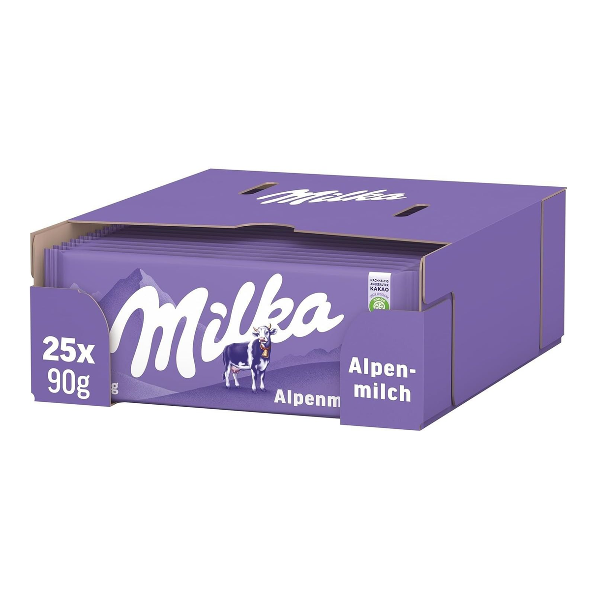 Milka Alpenmilch Flowpack (25x 90gr)
