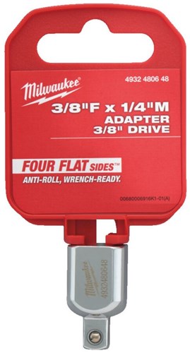 Milwaukee accessoires 3 8 f x 1 4 m verloopadapter van 3 8 naar 1 4 - 4932480648