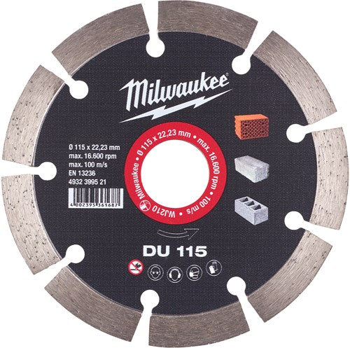 Milwaukee Zubehör Diamant-Trennscheibe du 115 – 4932399521