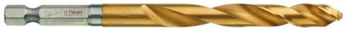Milwaukee Zubehör Metallbohrer Shockwave HSS-G Ti. 8 mm – 1 Stück – 48894719
