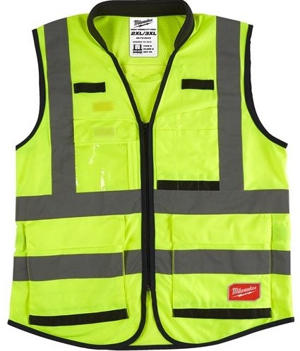 Milwaukee accessoires premium hi-vis veiligheidshesje klasse 2 | geel | 2xl 3xl | 1 stuk - 4932471897