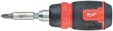 Milwaukee accessoires schroevendraaier multi-bit 8 in 1 ratelend compact - 4932480581