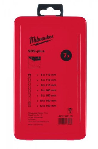 Milwaukee Zubehörset SDS-Plus Bohrhämmer in Metallkassette (7-teilig) neu MS2 – 4932352339