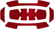 Milwaukee accessoires milwaukee bolt reflecterende stickers | rood | 1 set - 4932499123