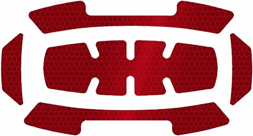 Milwaukee accessoires milwaukee bolt reflecterende stickers | rood | 1 set - 4932499123