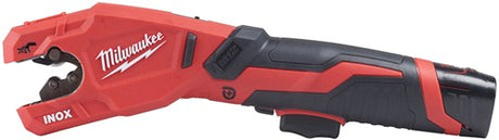 Milwaukee m12 pcss-202c | m12 raptor pijpsnijder roestvast staal (2x 2.0ah accu's) - 4933479242