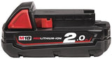 Milwaukee M18 B2 Akku (18 V 2,0 Ah Li-Ion) – 4932430062