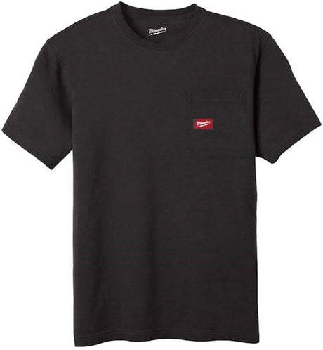 Milwaukee wt ss bl xl t-shirt work short sleeve black xl - 4932493006