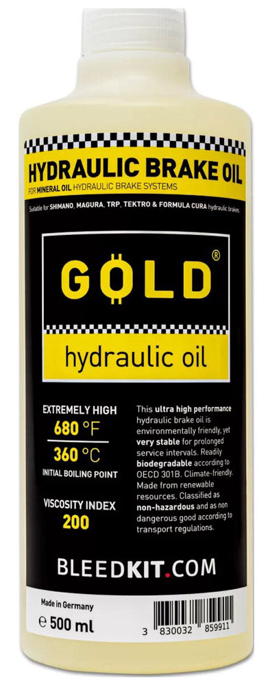 Entlüftungskit mineralische Bremsflüssigkeit gold