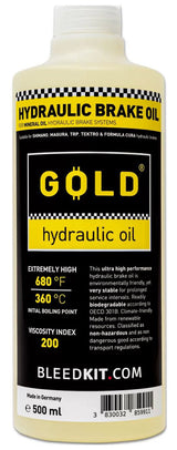 Entlüftungskit mineralische Bremsflüssigkeit gold