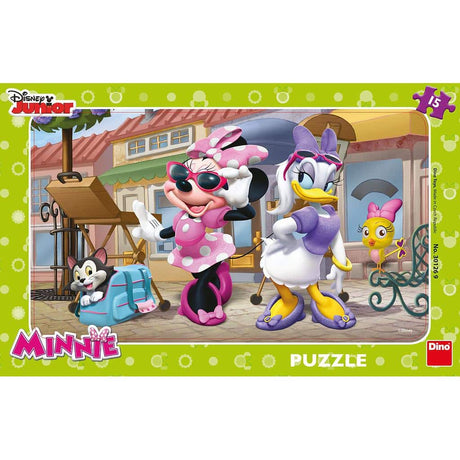 Dinotoys Dino-Puzzle – Disney Minnie und Daisy in Montmartre – 15 Teile