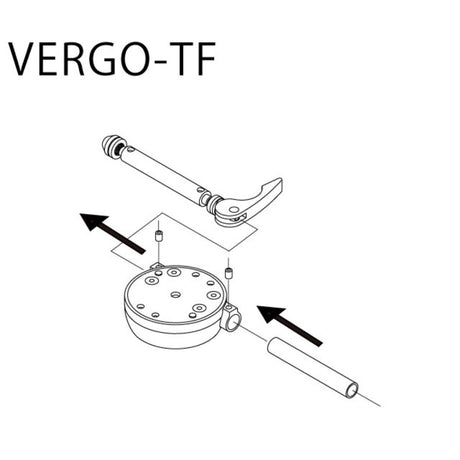 Minoura Transport Standard Vergo-TF Steckachsadapter