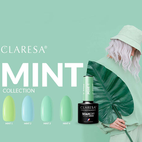 Claresa UV-LED-Gel-Nagellack, 5 ml, Mint 2