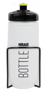 Mirage Bidon 600 ml Sternweiß mit Alu-Halter