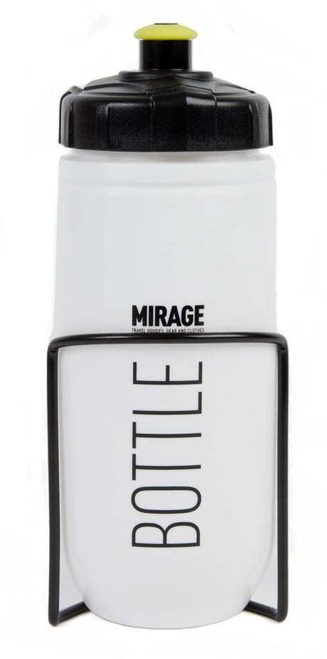 Mirage Bidon 600 ml Sternweiß mit Alu-Halter
