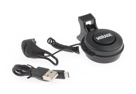 Mirage Fietshoorn T-002 80 90 dB 6,5 cm ABS PC Schwarz 2-Stück