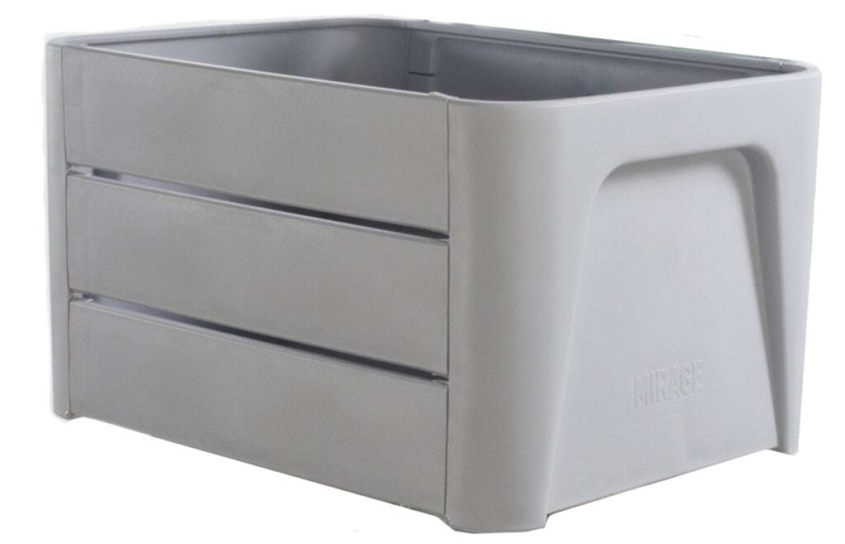 Basil Mirage Kiste Click 'n Crate grau 24l