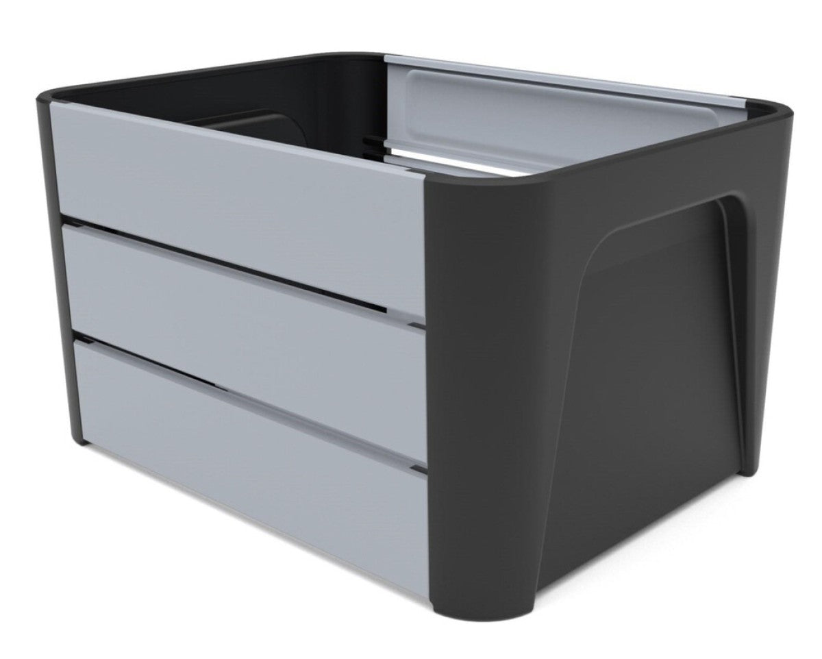Basil Mirage Kiste Click 'n Crate schwarz grau 24l