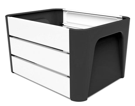 Basil Mirage Kiste Click 'n Crate Schwarz und Weiß 24l