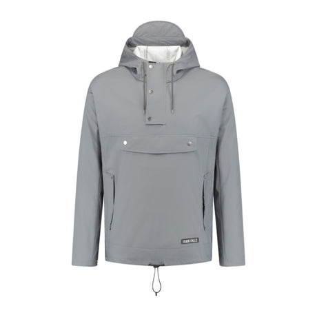 Geschlossene Mirage-Regenmantel-Regenjacke – Größe S – aus weichem Polyester – Earl Grey