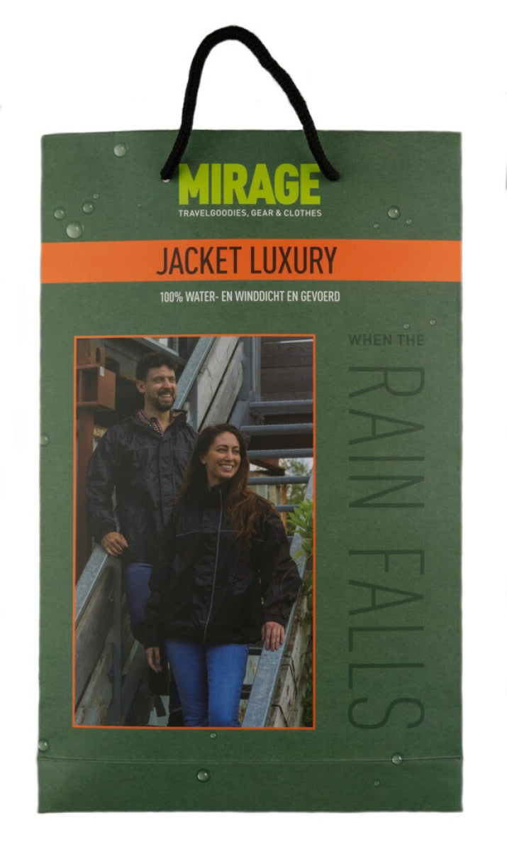 Regenjacke Mirage Luxus schwarz - Größe xxl