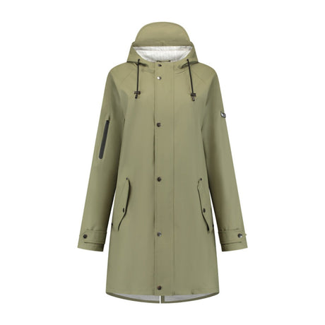 Mirage Regenmantel Niederschlag Trenchcoat - Größe L - Hergestellt aus Polyester weicher Berührung - Olivengrün