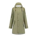 Mirage Regenmantel Niederschlag Trenchcoat - Größe XL - Hergestellt aus Polyester weicher Berührung - Olivengrün