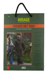 Mirage Regenhosen Niederschlag Hose weicher Touch - Größe M - Earl Grey