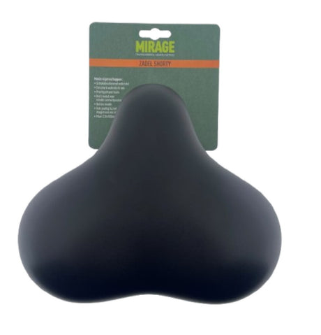 Mirage Sattel Tour Comfort mit Federung Shorty, schwarz