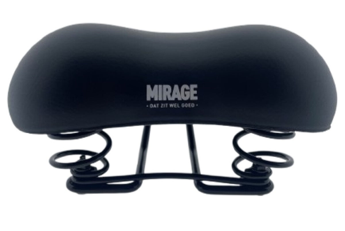 Mirage Sattel Tour Comfort mit Federung Shorty, schwarz