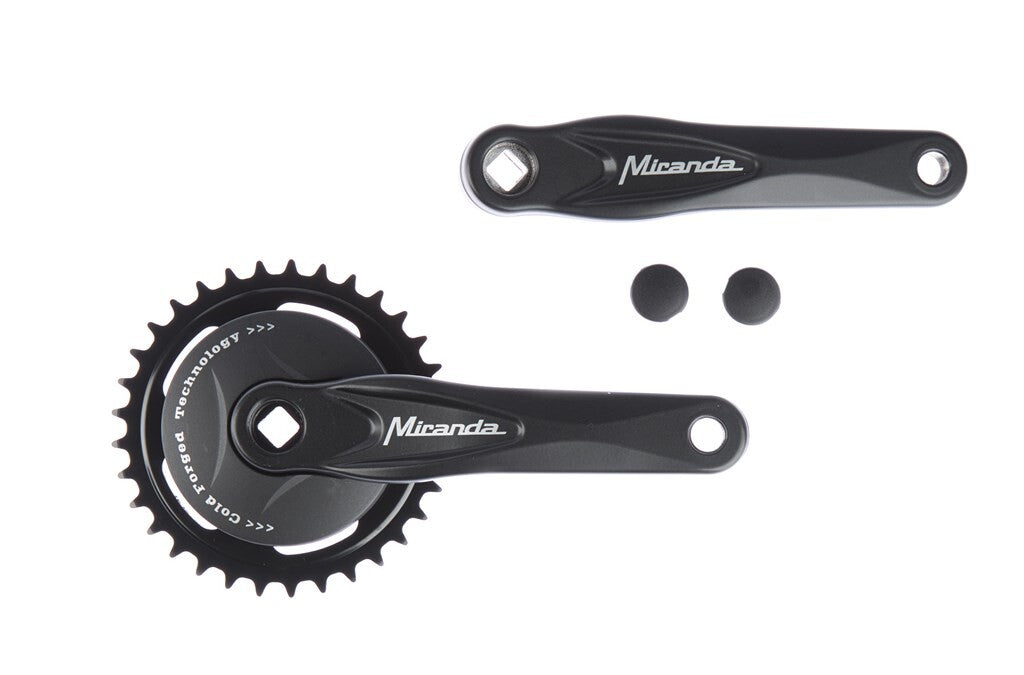 Miranda Alfa 1 Kurbel Set mit Scheibe 95 mm schwarz 33 Tands 572233