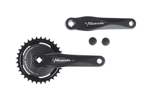 Miranda Alfa 1 Kurbel Set mit Scheibe 95 mm schwarz 33 Tands 572233