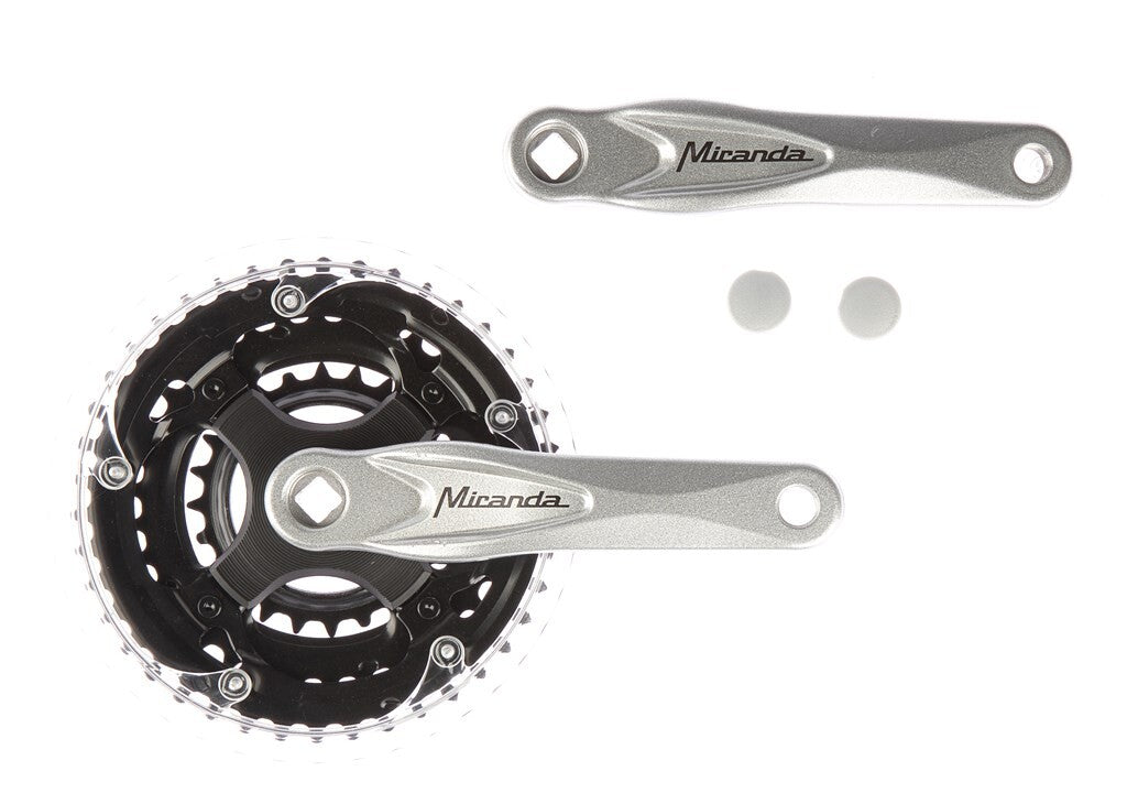 Miranda Alfa 3 Kurbelgarnitur 42 34 24 Zähne 5 mm, Silber