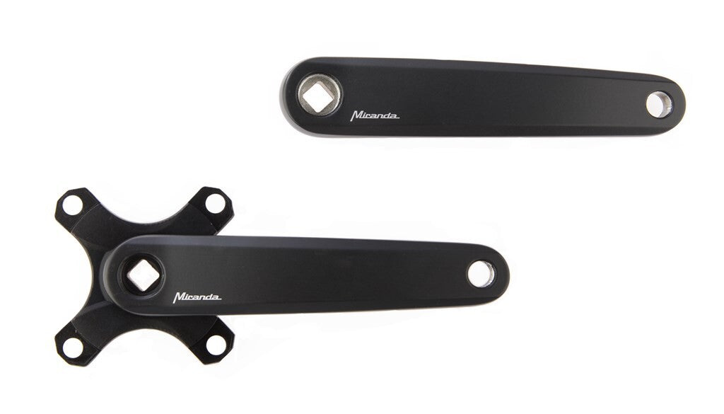 Miranda  Delta  Kurbelgarnitur Z Leaf BCD104 Gates, 170 mm, mattschwarz