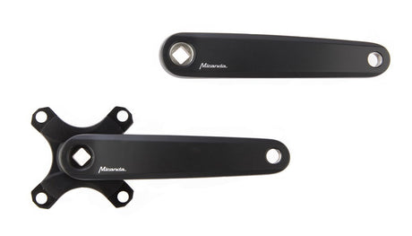 Miranda  Delta  Kurbelgarnitur Z Leaf BCD104 Gates, 170 mm, mattschwarz