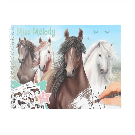 Depesche – Malbuch „Miss Melody Horse“.