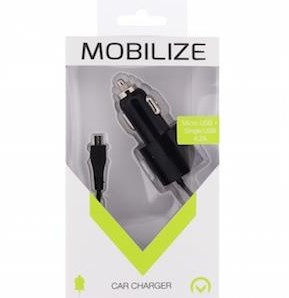 Enzo mobilize USB-Autoladegerät Dual 4800 mA + Micro-USB-Kabel schwarz 1 m – 9540125