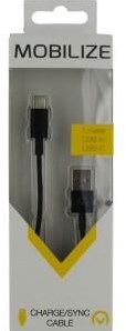 Enzo mobilisieren USB-C Ladekabel 1m schwarz