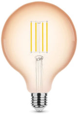 Modee LED Globe G125 E27 4-28W 1800K Filament Bernstein Dimmbar - LED7490