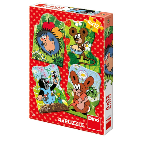 Dinotoys Dino-Puzzle – Maulwurf und seine Freunde – 4 x 12 Teile