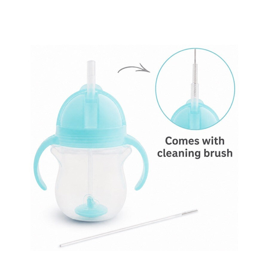 Munchkin tip sip straw cup weighted 207ml paars