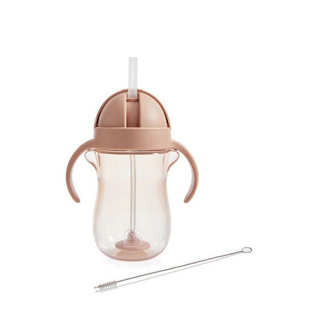 Munchkin tip sip straw cup weighted 296ml hond bruin