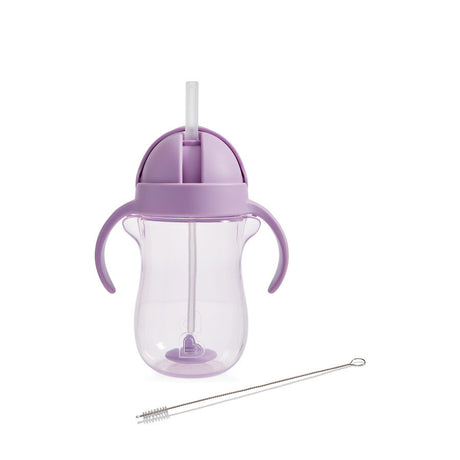 Munchkin tip sip straw cup weighted 296ml kat paars