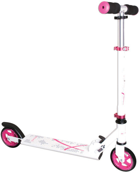 Muuwmi 2-Radkinder faltbares Fußbremse weiß Pink
